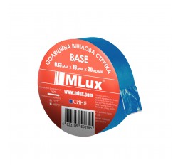 Вінілова ізоляційна стрічка MLux BASE 19 мм х 20 ярдів Синя