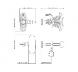 5+6GHz 90° Asymmetrical Horn WB (AH90WB)