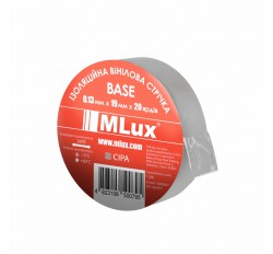 Вінілова ізоляційна стрічка MLux BASE 19 мм х 20 ярдів Сіра