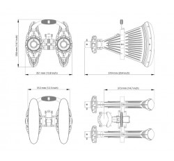 5+6GHz 60° 4x4 Asymmetrical Horn WB (AH60WB-4x4-SMA)