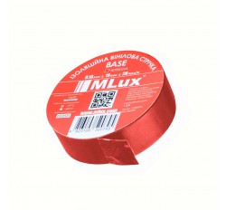 Вінілова ізоляційна стрічка MLux BASE 19 мм х 20 ярдів Червона