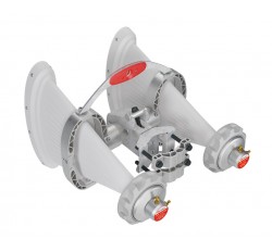 6 GHz 60° 4x4 Asymmetrical Horn WB AH60WB-4x4-SMA