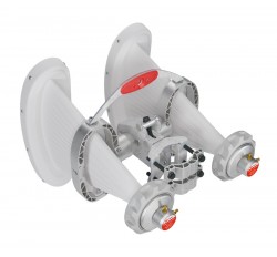 6 GHz 90° 4x4 Asymmetrical Horn WB AH90WB-4x4-SMA